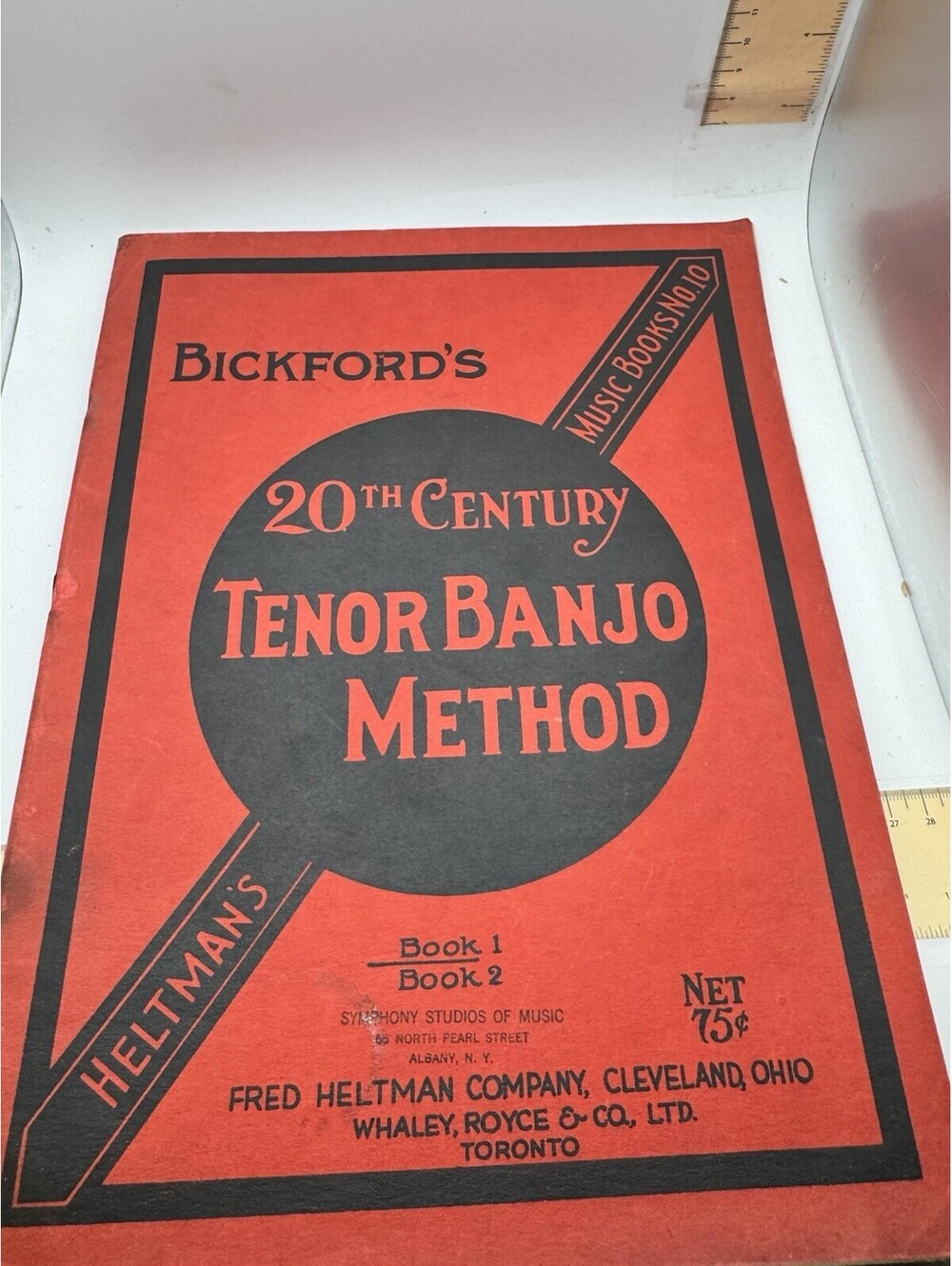 Heltman’s Music Book No 10 Bickford’s 20th Century Tenor Banjo Method Book 1&2